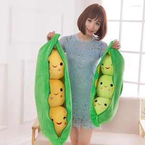 Pillow Cute Children's Baby Plush Peas Filled Plant Doll Toy Children Kawaii Quality Pea-shaped Boy Girl Gift Chair