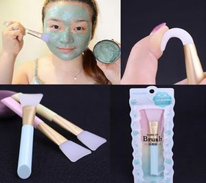 NY SILICONE FASSAL MASK Brush Professional Face Mud Diy Cream Mixing Applicator Solid Beauty Makeup Foundation Skin Care Tool1757158