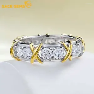Cluster Rings SACE GEMS Luxury 925 Sterling Silver 5A Zircon Gemstone For Women Engagement Cocktail Party Fine Jewelry Gift