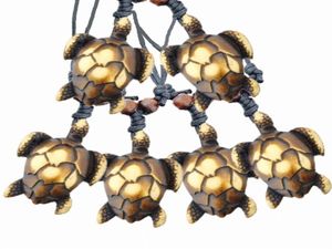 Whole COOL 12pcs imitataion bone carved lovely sea turtles charms pendants surf necklaces gift MN443324886204372