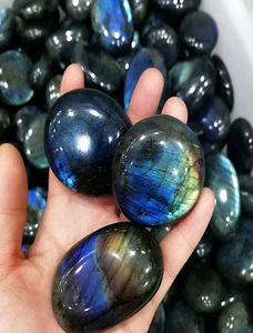 Labradorite naturale preoccupazione pietra in pietra in pietra di luna cristallina minerali lucidate per la guarigione di palme pietre di palma per decorazione regalo1248383