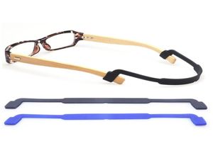 50pcllot Super miękkie silikonowe okulary elastyczne szklanki sznurki okulary opaski Antiskid Rope łańcuch łańcucha szklanki sportowe opaska okulę BA4909463