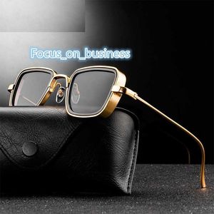 Frame Square Sunglasses Uv400 Fashion Shade Luxury Sunglasses for Men Custom Glasses High Quality Metal PC Decoration Adult