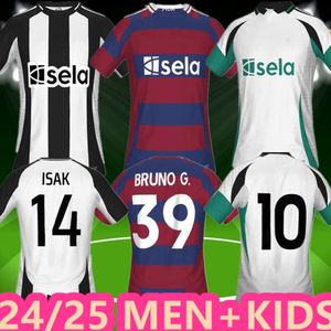 24 25 Tonali New Castle Soccer Jerseys Nufc Kids Kit 2024 2025 Bruno G. Wilson Saint Maximin Isak Uniteds Football Forber Prish Set Set Version Fan Player версия