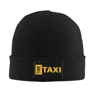 Berretti divertenti conducente taxi time cappelli in cofano cappello da maglia hip hop per uomini donne autunno inverno cranio caldi berretti tappi