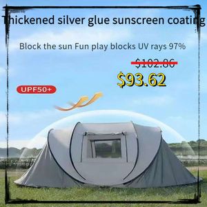 Fully enclosed quick-opening tent camping camping supplies portable outdoor travel rain protection road trip foldable shade tent