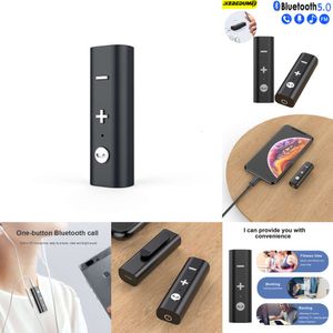 Ny 5.0 Adapter Wireless Audio 3,5 mm Jack Bluetooth Musikmottagare för hörlurarbils högtalare Support Voice Call