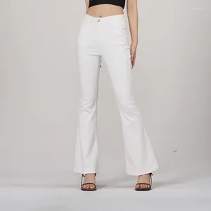 Women's Jeans Men Flare Pants Denim Washing Casual Pockets Bootcut High Waist Slim Fit Regular Solid Ankle Length 2024