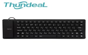 85 KEYS LETRA Russa Interface USB Silicon Silêncio Flexível Layout do teclado