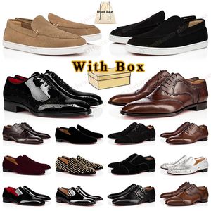 With Box 2024 designer shoes Loafers Red Bottoms shoes mens size 13 Plate-forme redbottoms dress Shoe Black brown sneakers Flat trainers platform des chaussures