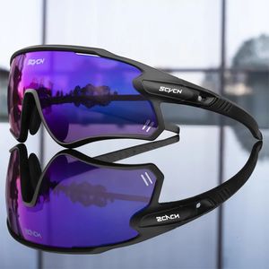 SCVCN -Radsportgläser MTB Reiten Running Sonnenbrille UV400 Polarisierte Fischereibrille Mann Frau Fahrrad Fahrrad Brikeee Eimer 240416