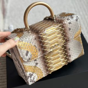 Designer di lusso Donne Box Box Borse Crossbody borsetta famosa marca classica Crocodile Pattern Paulny Borsa Tote Hardware in pelle di alta qualità Goldware Multi Pochette Borsa