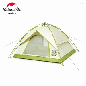 テントとシェルターNatureHike屋外3-4人キャンプキャンプテントクイックオートマチックオープニング防水ピクニックシェルターファミリービーチ大きなスペース