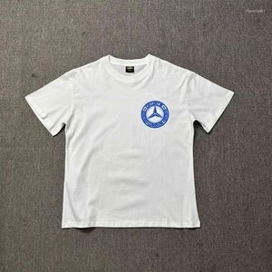 Erkek Tişörtleri Yaz Modelleri İlgi Mektubu Baskı Erkekler Kadınlar Gevşek Besleme Boş Zaman Yuvarlak Boyun Kısa Kollu T-Shirt 2024