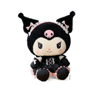 Prezzo all'ingrosso di fabbrica 25 cm Lovely Kuromi Plush Animation Film e Television Bambola periferica Regalo per bambini