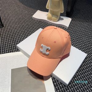 Вышивка сплошного цветового дизайнера шляпа Casquette Роскошные бейсболки Women Street Caps Классический модный солнцезащитный спорт спортивные шапки на открытом воздухе путешествия