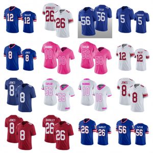 Jerseys de futebol #3 Deonte Banks #5 Kayvon Thibodeaux #58 Bobby Okereke #13 Jalin Hyatt #78 Andrew Thomas #10 Eli Manning Robinson #33 Hassan Hall #86 Darius Slayton