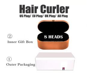 8 huvuden multifunktion hårstyling enhet hårtork automatisk curling järn presentförpackning för grovt och normalt hår curling irons6215935