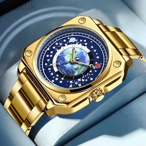 Zegarstka Lige Wojskowe męskie zegarek zegarek ze stali nierdzewnej Big Business Watche Watches Waterproof Luxuries Męskie nadgarstki do D240417