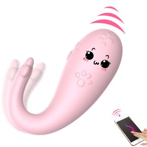 Monster Vibrator Wireless Silicone 8 Mode Sexy Toys for Women Adult Game USB Charging App Bluetooth G-Spot Massage