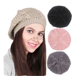 P0D2 boinas de inverno chapéu de gorro para mulheres Twist skitting boina boina de inverno Sumornies beanies d240418