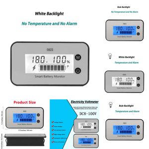 New IPX7 Waterproof DC 7V-100V Capacity Indicator Charge Percentage Lead-acid Ternary Iron Lithium Battery Car Voltage Gauge