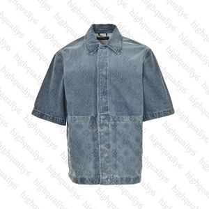 LL High Quality Brand Denim Set Classic Spring/Summer Versatile Shirt Men's and Women's Leisure Shirts Heavy Duty Denim Work Shirts Free Shipping