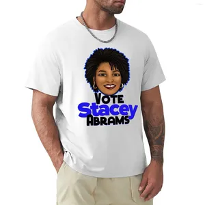 Herren Polos Stacey Abrams Gov T-Shirt Edition für einen Jungen Funnys Schwergewichte Männer Grafik T-Shirts