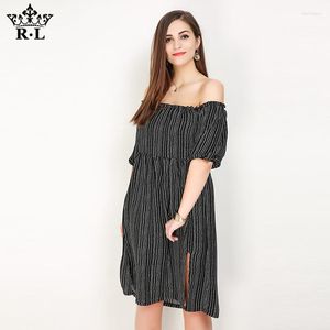 Casual Dresses Off-Shoulder Summer Rands Plus Size Stay Dress