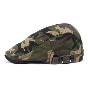 Wisu Berets Summer Camouflage Newsboy Caps Мужчины хлопок квартиры