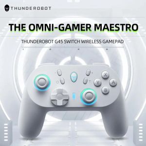 マウスThunderobot G45 Pro ThreemodeワイヤレスゲームパッドゲームコントローラーホールエフェクトスイッチWindows PC Steam TVのためのNFCビルディング