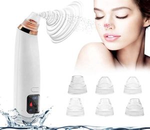 Elektrisk uppvärmd Blackhead Remover Face Dark Spot Borttagning Vakuumsug USB -laddare Acne Ta bort Extractor Ansikt Pore Clean Tool F7518452