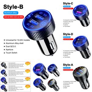 جديد 48W USB C سريع الشحن PD QC3.0 CAR PHOPERCHARCH CIGAL Light Socket Adapter لأجهزة iPhone Huawei Xiaomi Samsung