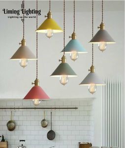 Nordic Simple Bar Hanging Lampe Colored Pendant Light Restaurant Schlafzimmer Nachtleuchten Moderne Kunst und kreative Beleuchtung4674499