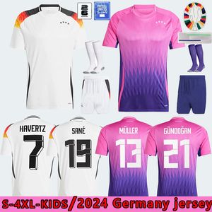 2024 Germany Euro Cup Soccer Jerseys HUMMELS GNABRY 24 25 KROOS WERNER DRAXLER REUS MULLER GOTZE Men Football Shirts Kids Kits Fans Player Version Home away size S-4XL
