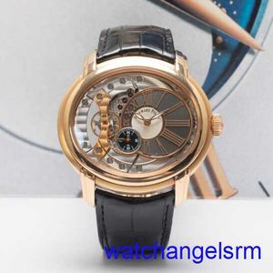 AP Mechanical Wrist Watch Mens Millennium Series 47 Dia 18K Rose Gold Material Small Automatic Mechanical Watch 15350or