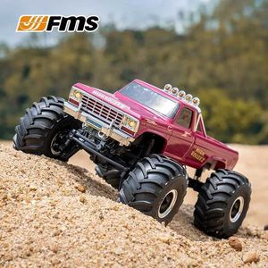 Diecast Model Cars FMS FCX24 1/24最大スマッシャー2BスマッシャーRCカーシミュレーターピックアップクライミングカーリモコン4WDクライミングカーボーイギフトJ240417