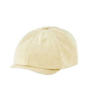 DV9A Berets High Quality Dad Casual Octagonal Hat Man Cotton Flat Peak Cap Male Fitted Ivy Hats Lady Fashion Berets d24418