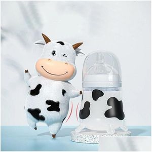 Детские бутылки# бутылки Sile Feeding Bottle Complete Come Cow, имитирующая грудное молоко для рожденных, античек, удушья припасы 220318 Drop del Dhr4r