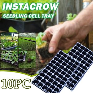 10PCS Cells Seedling Tray Garden Pots Durable Seed Germination Plant Flower Pot Nursery Grow Box Propagation For Garden Planting 240410