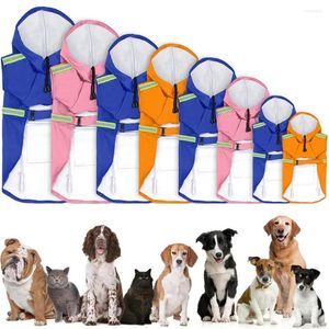 Vestuário para cães de moda respirável PU Material se encaixa em todos os tamanhos cães capa impermeabilizada capa de chuva de capa de capa de capa de capa de chuva puppy