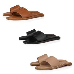 Moda Sunny Slip-On Vintage Mule Slide Mens Sandale Designers Slippers Sandália Sandália Piscina Piscina de Baixo