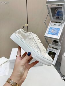 Luxury Platform Shoe Ladies Designer Laurens Leather Shoes Sneakers Pure White Womens Lace Casual Shoe Sports Trainers Real Leather Jogging Running Shoe