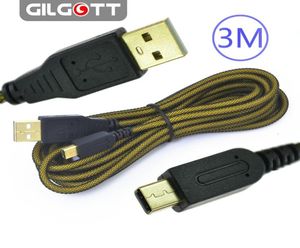 3M 24K metalowa synchronizacja ładowarka USB ładowanie kabla zasilającego do Nintendo DSI XL 3DS3220384