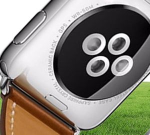 ウォッチバンド用のアップスケール折りたたみバックルファインリアルレザーブレスレットベルト38mm 40mm 42mm 44mm for iwatchシリーズ1 2 3 4 5 strap8217806