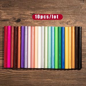 Party Supplies 41 Colors Option DIY Vintage Stamp Sealing Wax Sticks 10 Pcs/lot Envelope Wedding Invitation Gift Decor