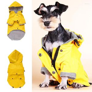 개를위한 개 의류 패션 비옷 강아지 방수 재킷 코트 바람 방풍 작은 중간 큰 애완 동물 옷