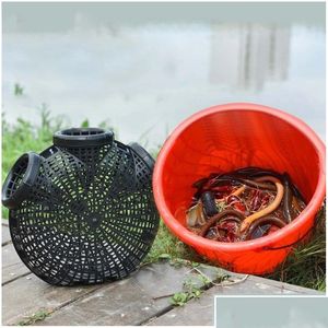 Рыбальные аксессуары Инструменты рыбы поймать пластиковую монопрус Albus Basket Crayfish Catcher Casting для доставки капли спортивные открытые Otoyr