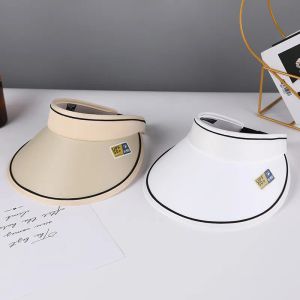 CAPS BALL CAPS KOREAS Fashion Visors UPF50 Blocking UV Rays Sun Protection Visor Woman Summer Outdoor Hats 230620