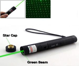 Penna laser ad alta potenza 532nm 303 Punti a fuoco regolabile Focus Laser Green Key senza batteria e caricabatterie DHL 6217446